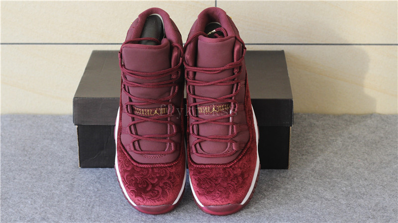 Authentic Air Jordan 11 Velvet Night Maroon High